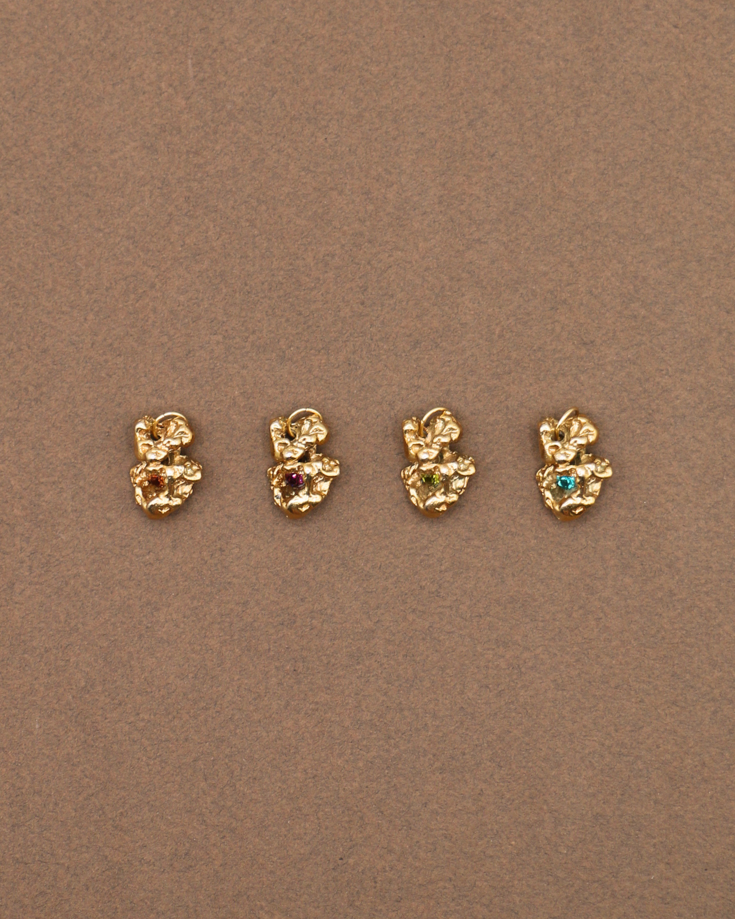 COLLIER FRAGMENT - DORÉ/CRISTAUX COLORÉS