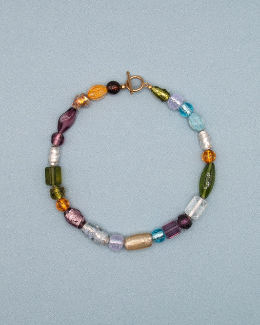 COLLIER SAREGO - PERLES DE VERRE