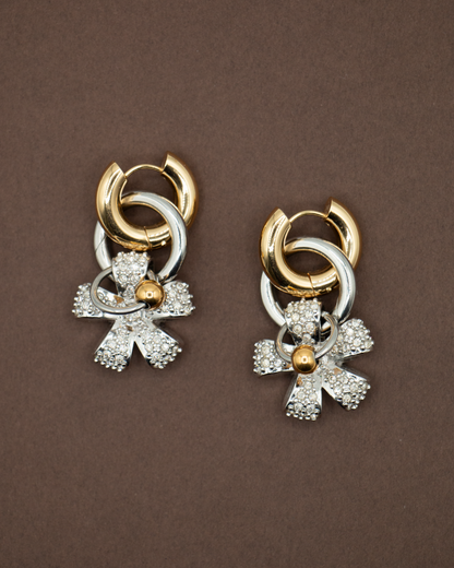 BOUCLES D'OREILLES DESERT FLOWERS - DORÉ/ARGENTÉ