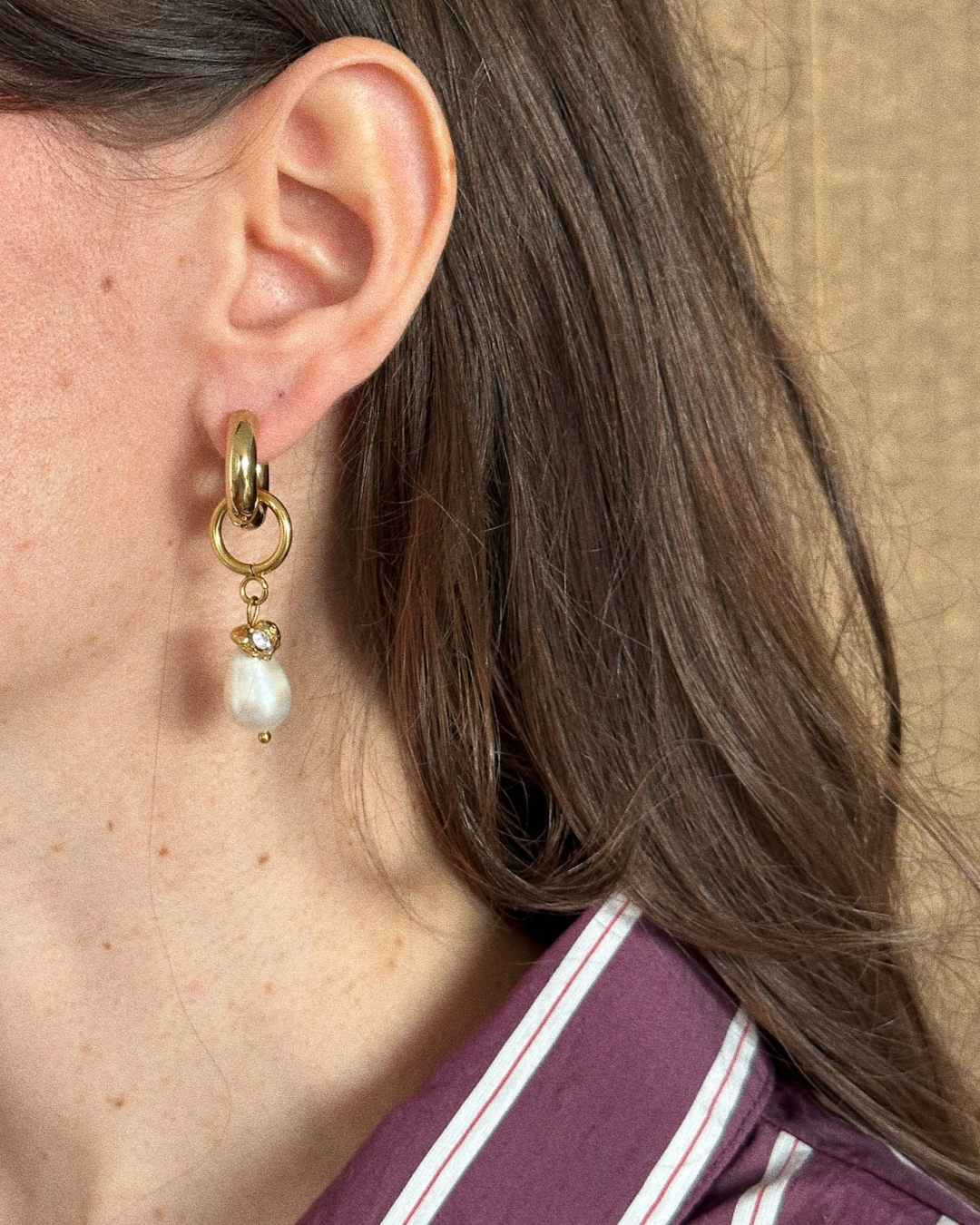 BOUCLES D'OREILLES TWINKLE - DORÉ/CRISTAUX COLORÉS