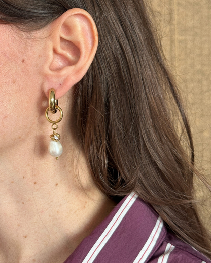 BOUCLES D'OREILLES TWINKLE - DORÉ/CRISTAUX COLORÉS