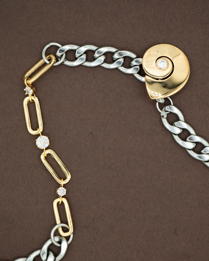 COLLIER HORIZON - DORÉ/ARGENTÉ