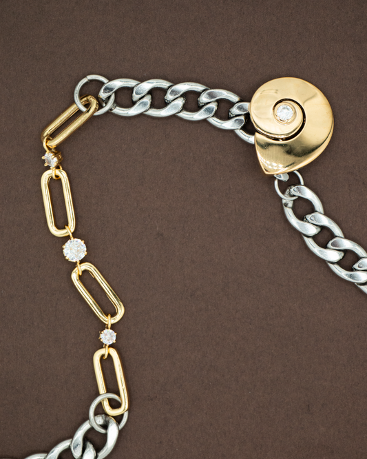 COLLIER HORIZON - DORÉ/ARGENTÉ