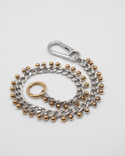 KEYCHAIN PERSONNALISABLE - DORÉ/ARGENTÉ