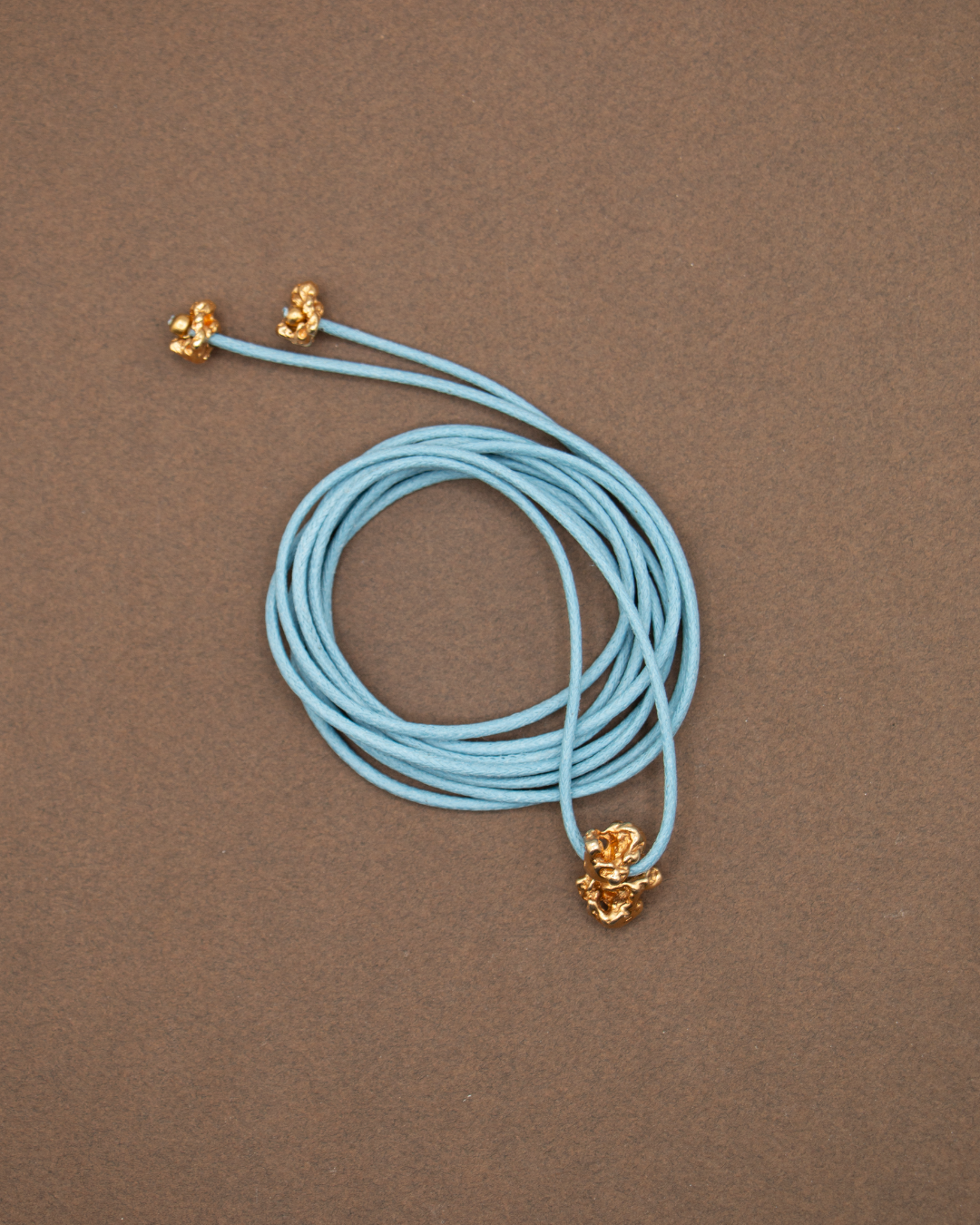 COLLIER FRAGMENT - DORÉ/CORDON COTON