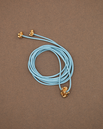 COLLIER FRAGMENT - DORÉ/CORDON COTON