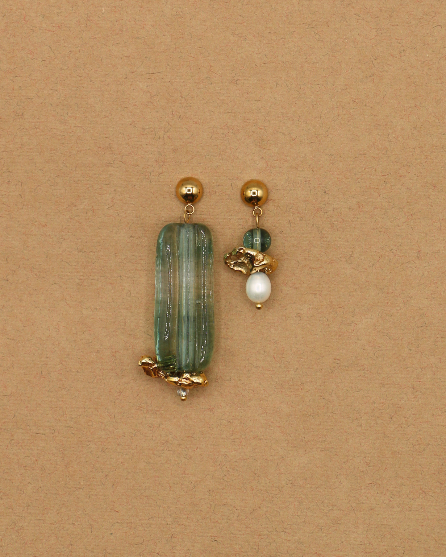 BOUCLES D'OREILLES ARDENTES - DORÉ/BLEU DILUÉ