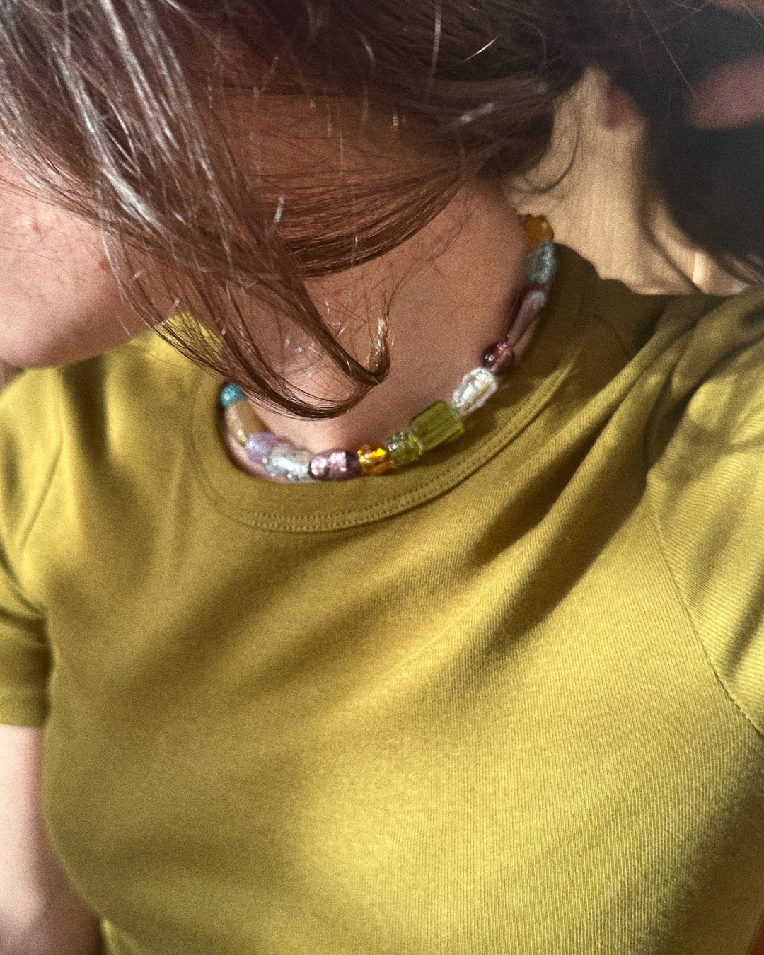 COLLIER SAREGO - PERLES DE VERRE
