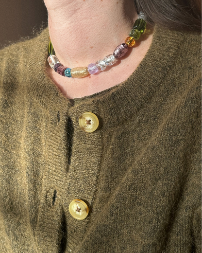 COLLIER SAREGO - PERLES DE VERRE