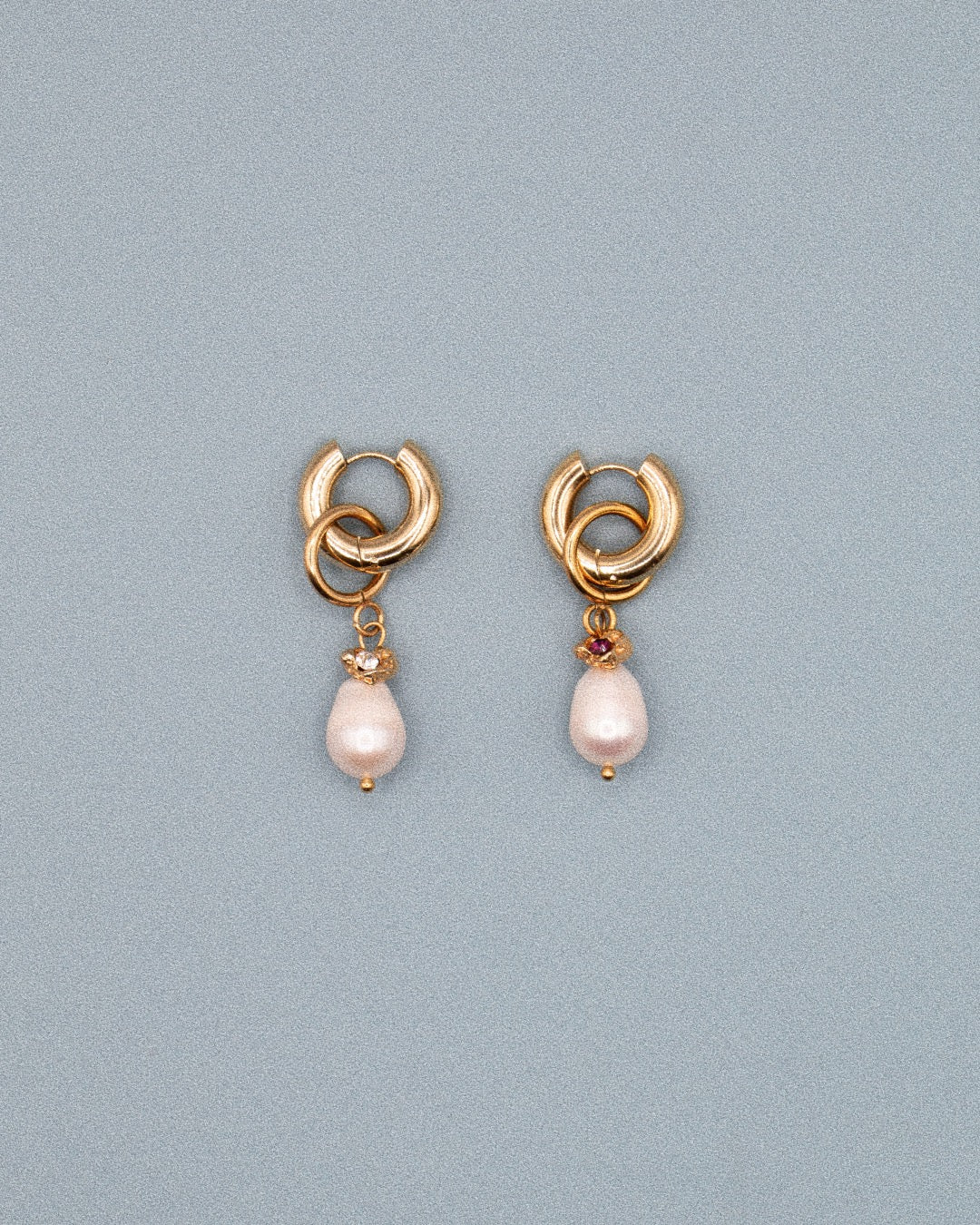 BOUCLES D'OREILLES TWINKLE - DORÉ/CRISTAUX COLORÉS