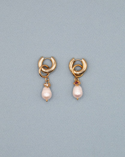 BOUCLES D'OREILLES TWINKLE - DORÉ/CRISTAUX COLORÉS