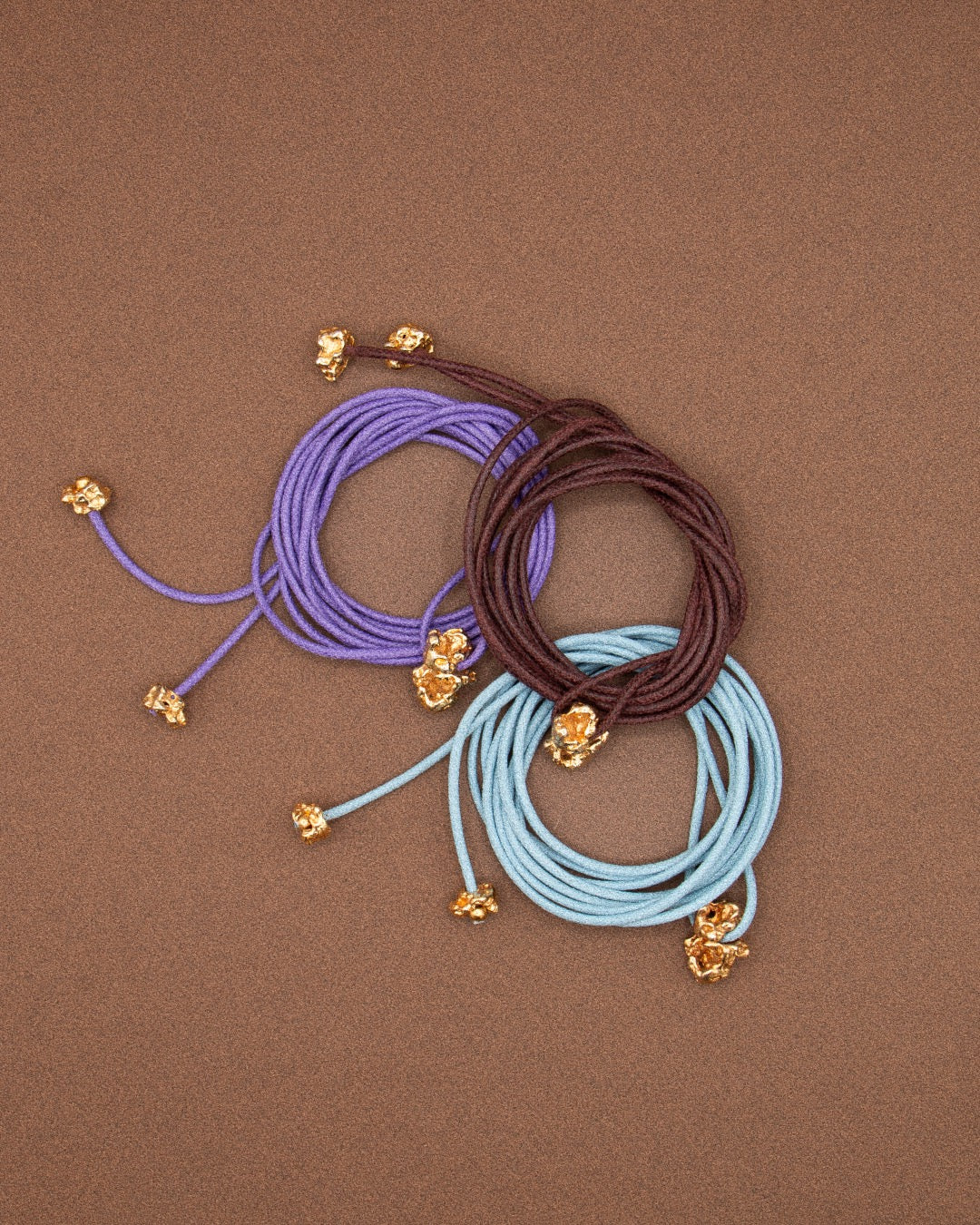 COLLIER FRAGMENT - DORÉ/CORDON COTON