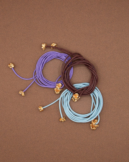 COLLIER FRAGMENT - DORÉ/CORDON COTON