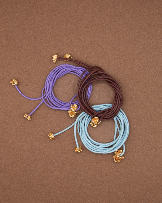 COLLIER FRAGMENT - DORÉ/CORDON COTON