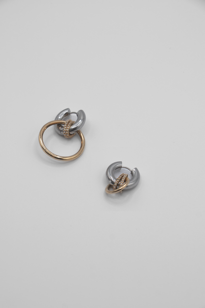 BOUCLES D'OREILLES RÉCIF ARGENTÉES/DORÉES
